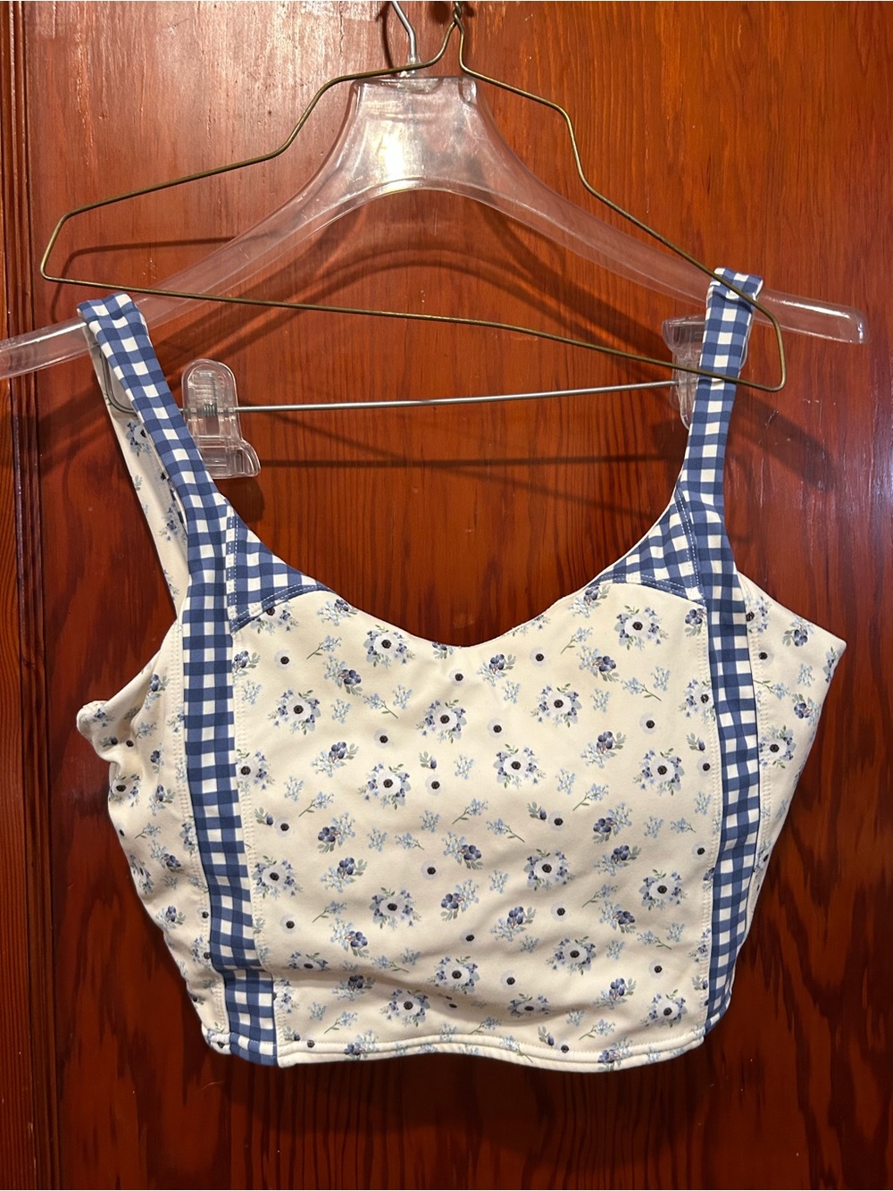 Astoria activewear blueberry floral fruit print sports bra